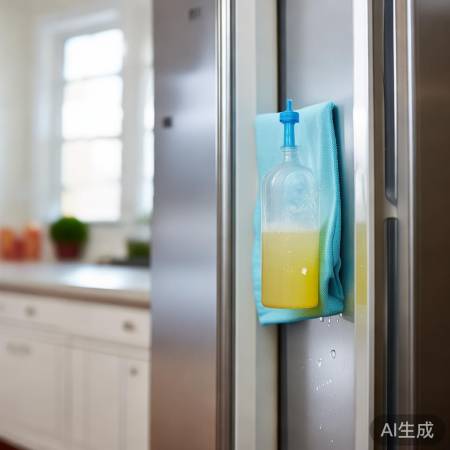 冰箱门快速擦洗技巧