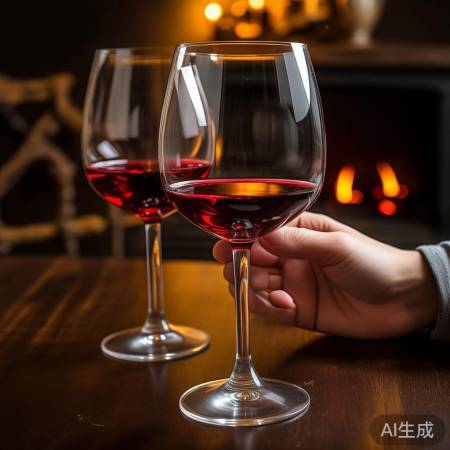 红酒杯轻摇，辨声选杯