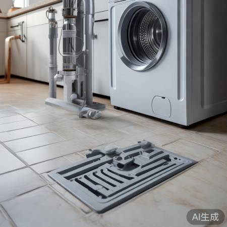 洗衣机地漏近且高，排水快