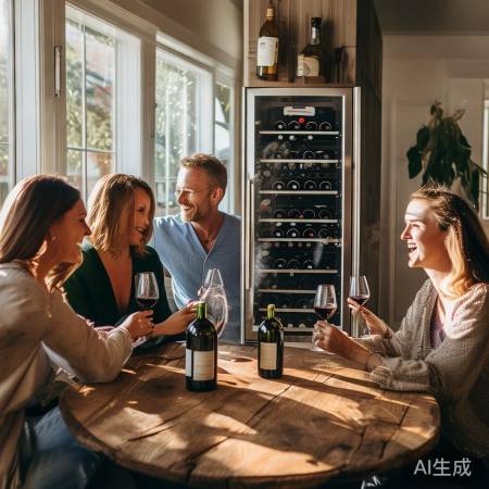 定制恒湿红酒柜效果图：打造家居酒窖风味的必备神器