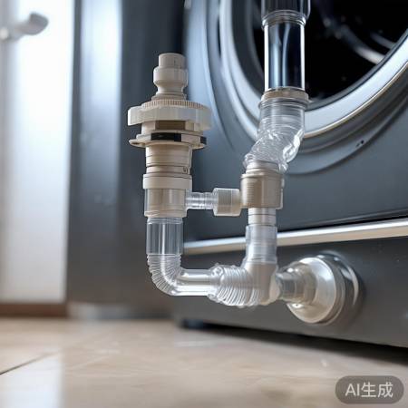 洗衣机底部找隐蔽进水阀