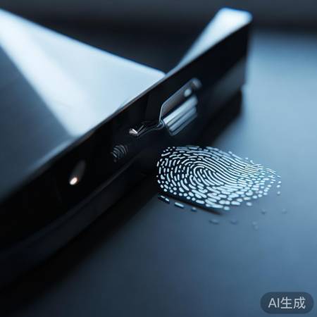 指纹锁留痕，不明显
