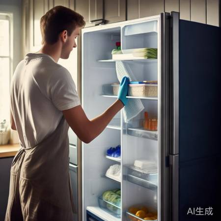 定期清理冰箱，除味稳定温度