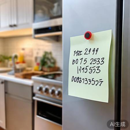 厨房显眼处贴维修电话