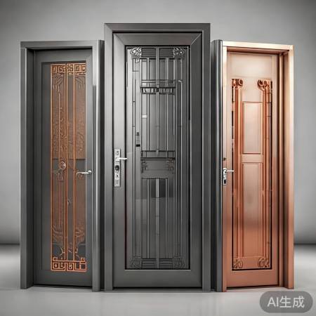 多种材质防盗门,预算喜好决定选