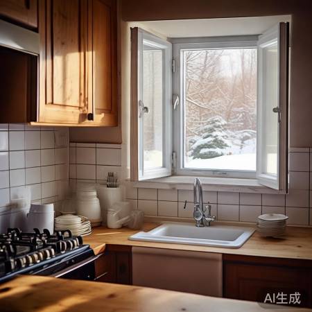 冬季燃气灶通风