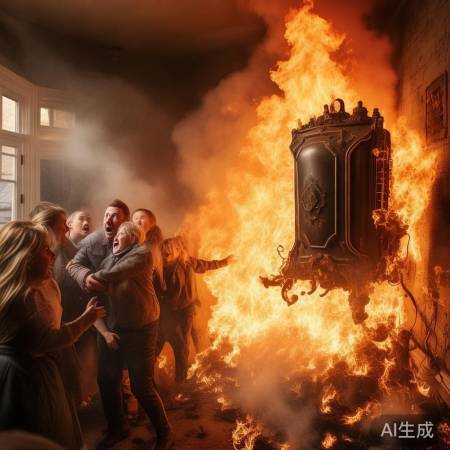 壁挂炉意外起火后尺寸惊人！