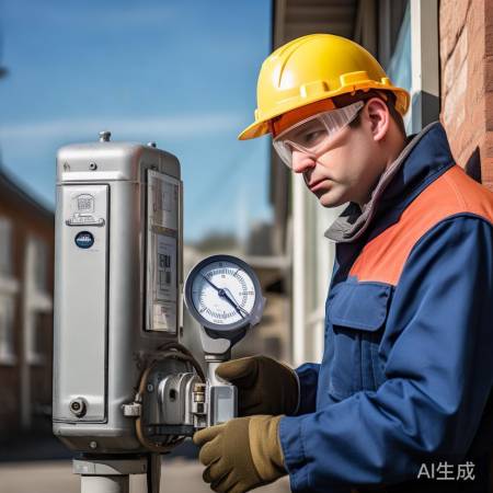 检查燃气压力，看表调压