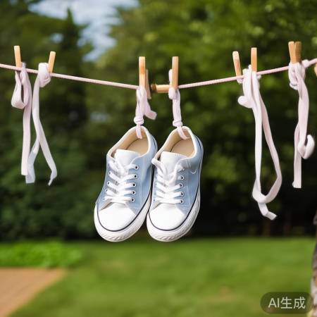 晾干鞋带防变形