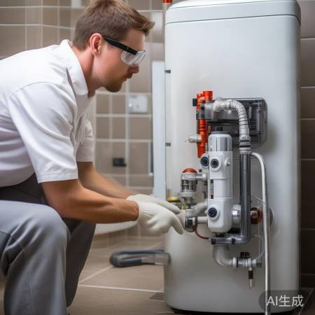 连接热水循环泵，确保正常工作