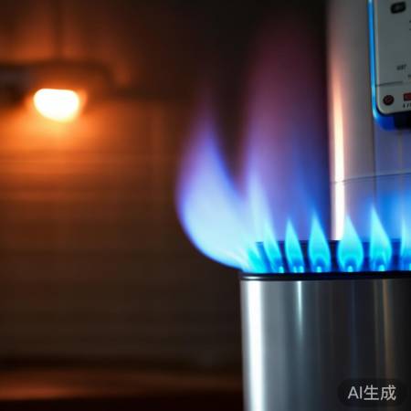 燃气热水器感应火焰，安全保护。