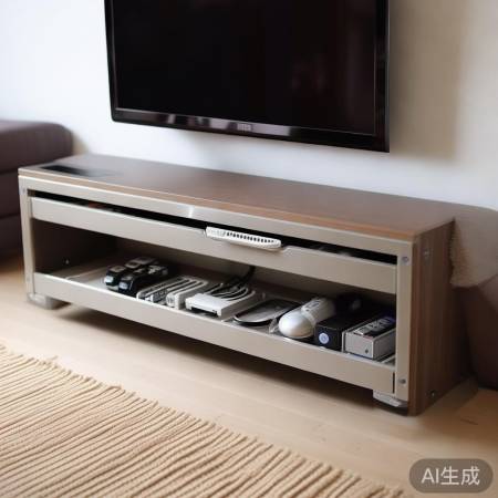 电视后收纳盒，整齐散热好