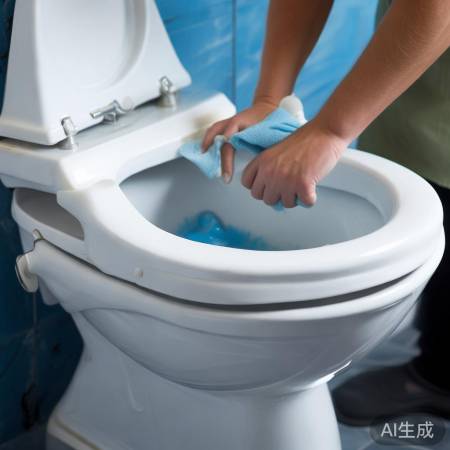 清洁马桶缝隙与喷嘴