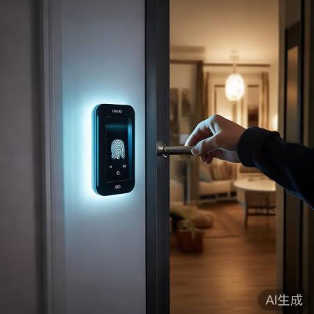 蓝鲸指纹锁：智能生活新选择，安全便捷一步到位