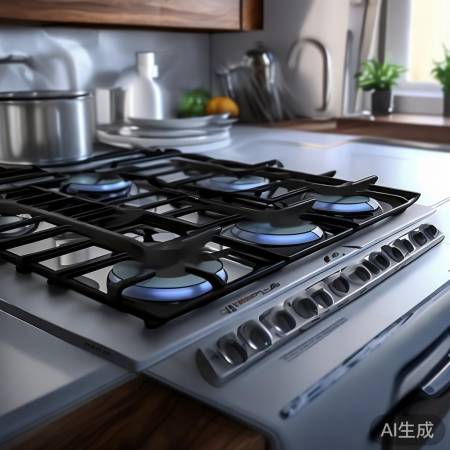 四火眼燃气灶，操作简便