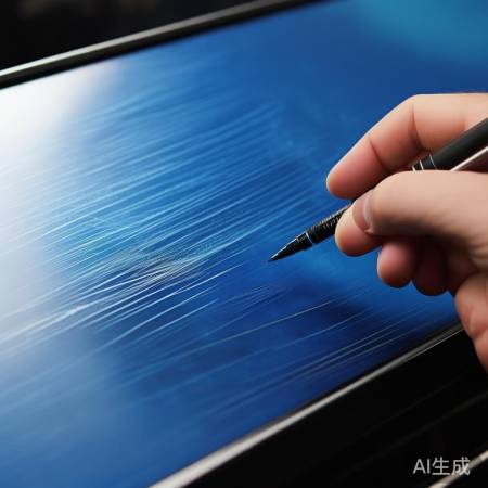 电视划痕修复笔，颜色渐融。