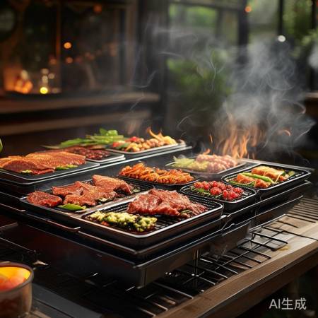 韩式烧烤炉，多烤盘，易清洁