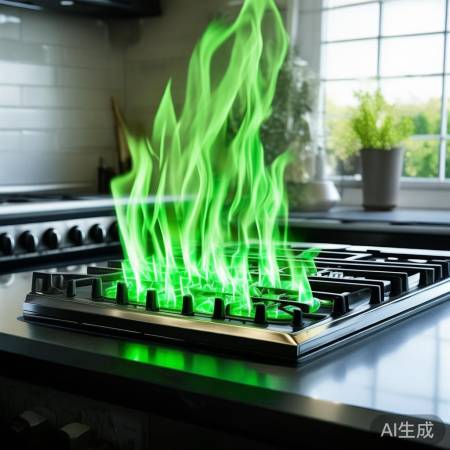 燃气灶火焰绿，节能环保新体验