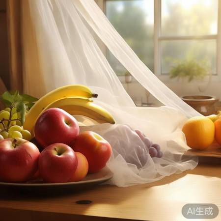 “水果摆件避阳光”