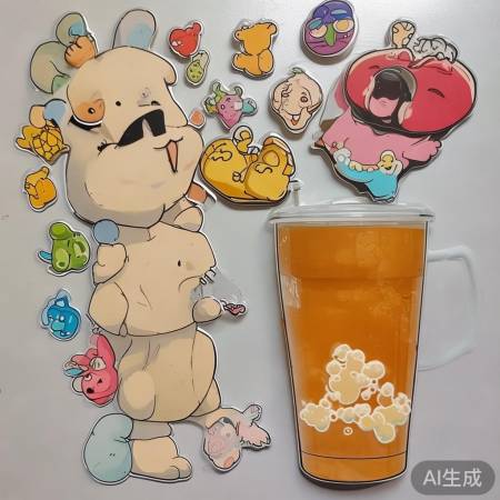 乐乐茶×冰箱贴，潮流跨界新潮流