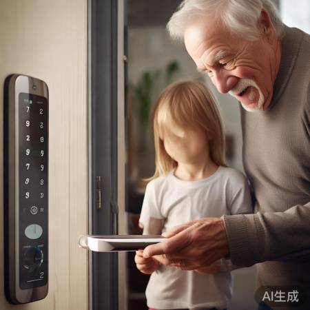 智能锁多解锁方式，方便老人孩子