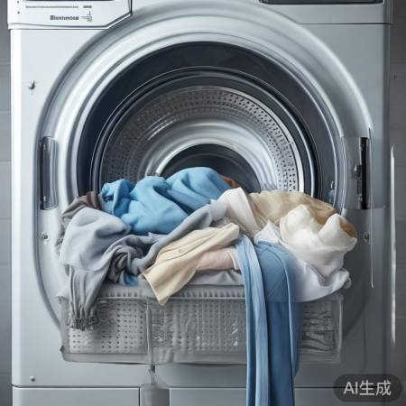 分门别类洗衣,轻重大小分区。