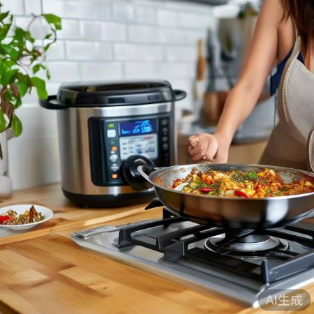 燃气灶搭配电饭锅：烹饪新体验
