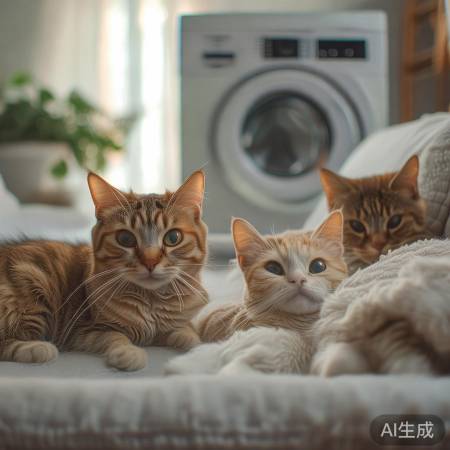 洗衣机噪音猫抗议