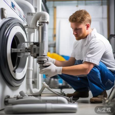 洗衣机排水管与长水管连接