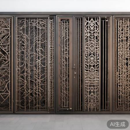 中式铁艺门风格多样
