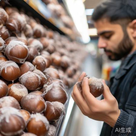 选栗子小窍门：外观均匀无破损，