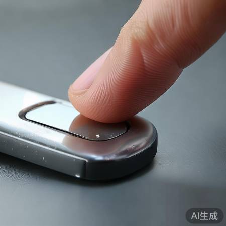 指纹锁需无障碍物接触