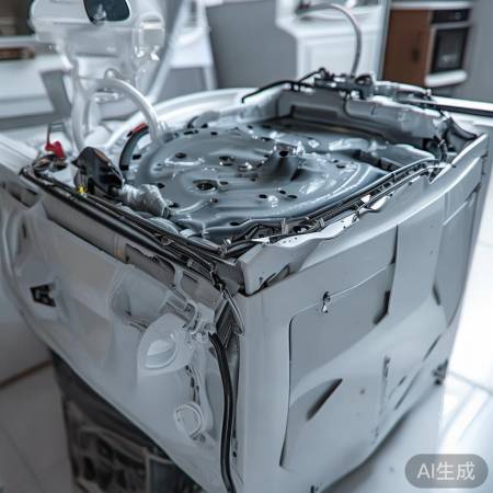 洗衣机维修完毕，恢复工作