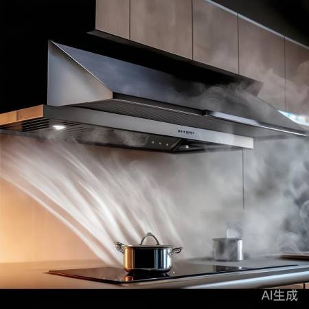 美的油烟机，吸烟快清洗省心