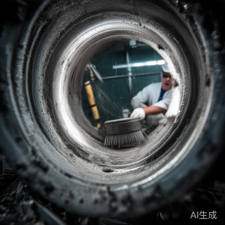 清洁管道内部无残留