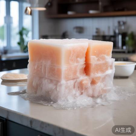 食材冻硬似冰块，解冻温水浴