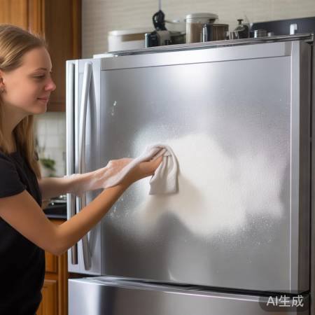 小苏打去油渍，冰箱亮洁如新