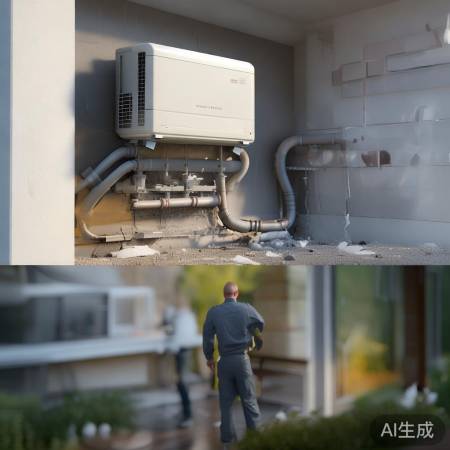 检查空调连接管