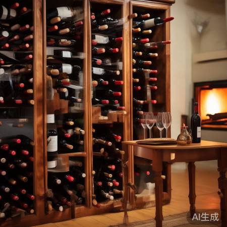 酒柜摆放技巧：红酒瓶倒放的秘密