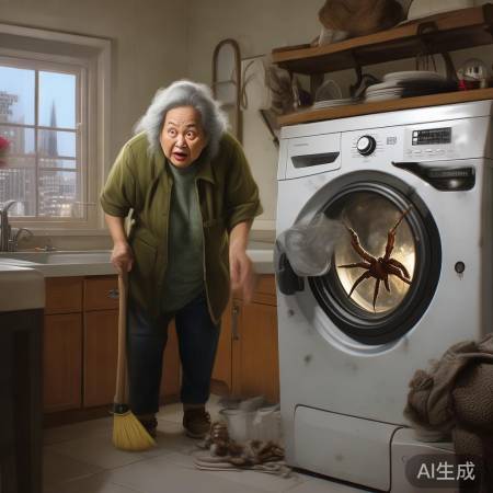 梦中惊魂：洗衣机里的巨型蜘蛛之谜