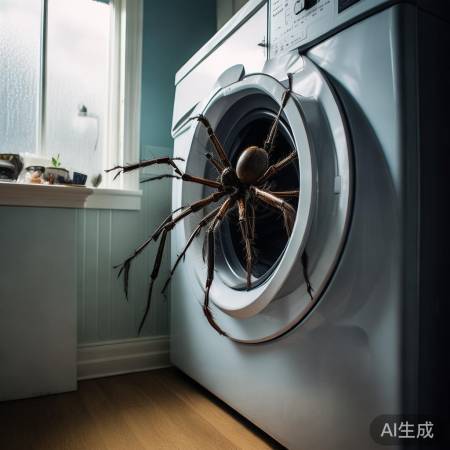 巨型马陆误入洗衣机