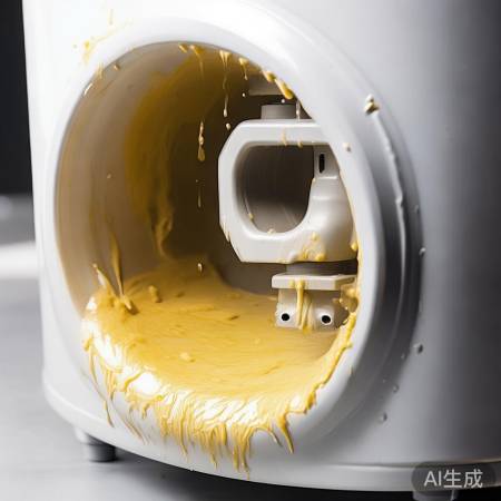 热水器进水口检查,水垢严重