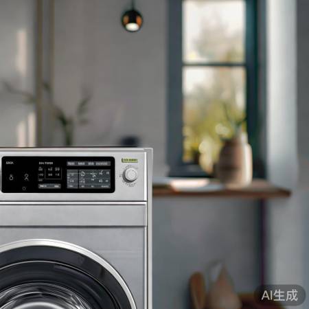 美的变频洗衣机，轻柔洗护，静音