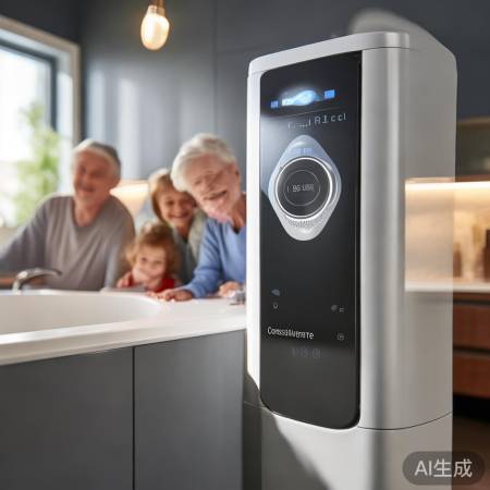 恒温按键，舒适热水保障