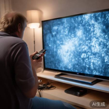 检查信号源,电视亮灯问题