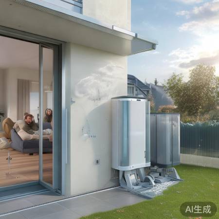 新款空气能热水泵，节能省电升级版，家庭热水新选择