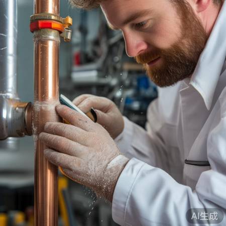 铜管接头清洁，防漏水