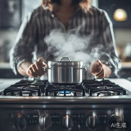 调节火力至产蒸汽