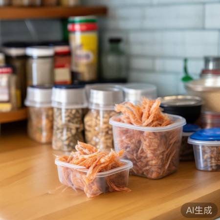 干燥通风，密封冷藏虾皮