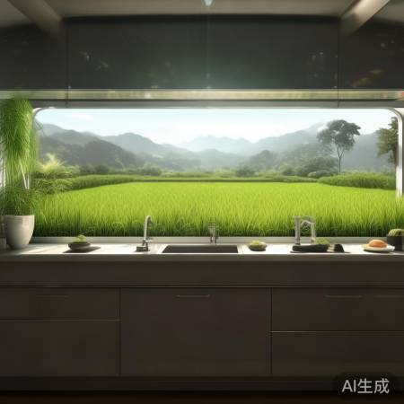 屏幕水稻，想象自给自足